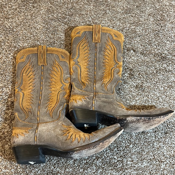 Old gringo brown eagle cowboy boots size 10 - Picture 4 of 10